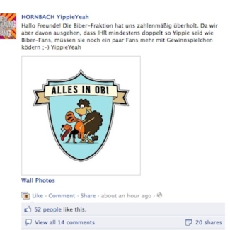Interessant zu welchen Mitteln gegriffen wird, wegen ein paar Fans