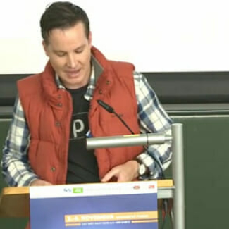 Richard Gutjahr ist reich, berühmt und sexy - wenn man dem Vortragstitel glauben darf ;-)