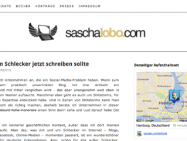 Sascha Lobo legt ein Musterbrief für Schlecker vor