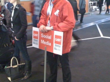 Natürlich gab es auf der CeBIT auch Social Media